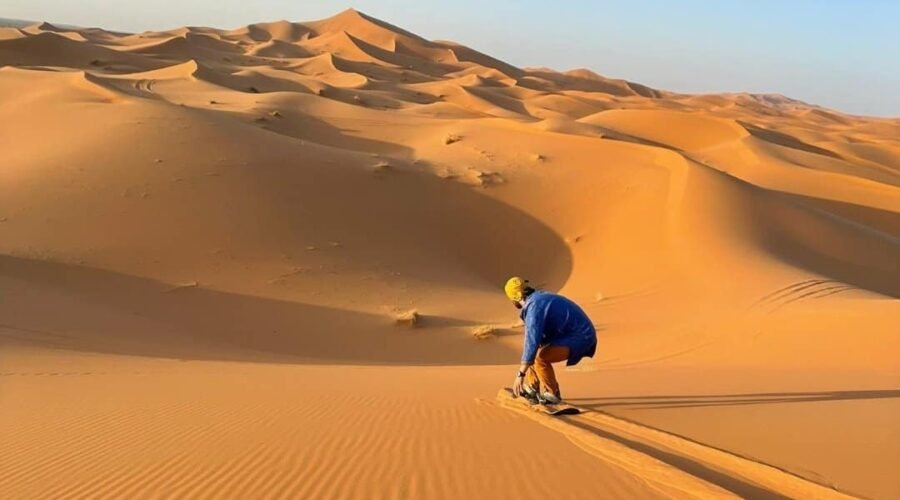 Merzouga sandboarding