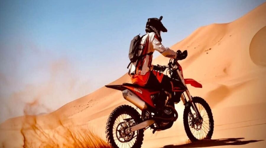 Journée de moto dans la Merzouga